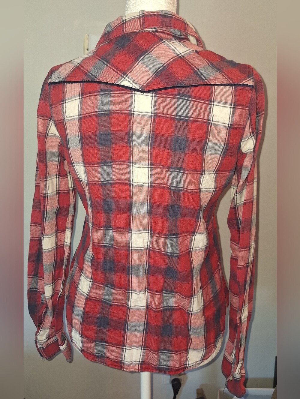 Mossimo Red Button-Up Flannel - Picture 3 of 5